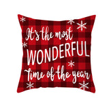 Cartoon Christmas Pillow Cover Home Office Sofa Cushion Pillowcase Home Furnishings