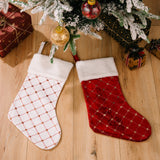Christmas decoration supplies, high-end Christmas socks, red Christmas stockings, gift bags, tree hanging gift socks