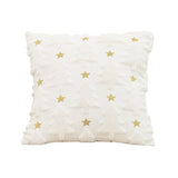 Plush embroidery Christmas holiday living room sofa pillow cover bed cushion cover bedroom bay window cushion pillow cover