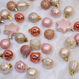 Christmas tree decoration 3cm light gold Christmas ball hanging pendant Christmas combination ball