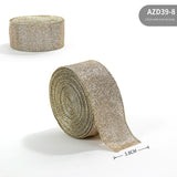 New Gold Onion Cloth Christmas Ribbon Gold Powder Decorative Bow Material Christmas Wire Edge Weaving Ribbon Decoration