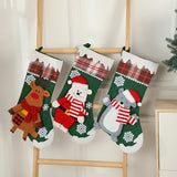 Christmas Day Decoration Cartoon Old Man Elk Snowman Window Decoration Cute Home Christmas Style Gift Bag Hanging Socks