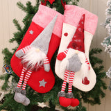 Christmas Decorations with Legs Plush Faceless Santa Claus Christmas Socks Christmas Pendant