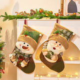 New Christmas Socks, Santa Claus, Snowman, Christmas Socks, Gift Bag Decoration, Christmas Tree Pendant, Children's Candy Bag