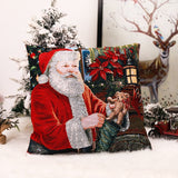 Christmas New Products: European and American Christmas Square Pillow Cover, Home Christmas Decorations, Window Display, Atmosphere Decoration Supplies