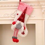 Christmas Decorations with Legs Plush Faceless Santa Claus Christmas Socks Christmas Pendant