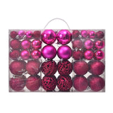 3/4/6cm 100pcs Christmas ball gift box set with electroplated hollow plastic balls for Christmas decoration
