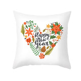 Cartoon Christmas Pillow Cover Home Office Sofa Cushion Pillowcase Home Furnishings