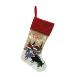 Christmas Socks Decorations Pet Christmas Fireplace Christmas Tree Pendant Gift Bag Socks