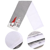 Christmas decorations, faceless dolls, gray table flags, family atmosphere decoration, tablecloths, placemats, festive use