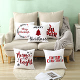 Cartoon Christmas Pillow Cover Home Office Sofa Cushion Pillowcase Home Furnishings