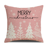 Pink Dog Christmas Snowman Pillow Cover Amazon Home Sofa Cushion Cover Holiday Pillow