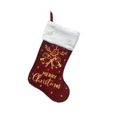 Christmas decorations hot stamping Christmas socks gift bags holiday home decorations Christmas tree pendants candy bags