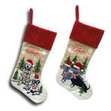 Christmas Socks Decorations Pet Christmas Fireplace Christmas Tree Pendant Gift Bag Socks