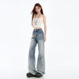 Women's Sexy Flared Pants Versatile New Fit Slimming Wide-Leg Flare Jeans