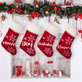 Christmas decoration supplies, high-end red plush Christmas socks, gift socks for children, candy bags