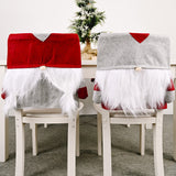 Christmas Decorations Love Forest Elderly Chair Cover Creative Faceless Doll Chair Cover Non woven Chair Cover