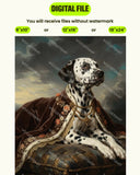 WeCustomit Personalized Royal Dog Cat Pets Portrait