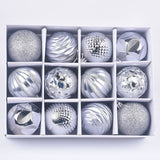 Christmas supplies, gifts, decorative balls, 6cm, 12 boxes, painted alien Christmas balls
