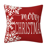 Christmas Snowman Pillow Cover, Big Red Snowman Printed Cushion Cover, Decorative Sofa Cover, Home Furnishings