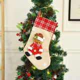 Christmas Socks Gift Bag Santa Claus Decorative Candy Gift Bag Santa Claus Socks Decorative Gift Bag