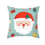 Cartoon Christmas Pillow Cover Home Office Sofa Cushion Pillowcase Home Furnishings