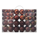3/4/6cm 100pcs Christmas ball gift box set with electroplated hollow plastic balls for Christmas decoration