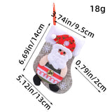 Christmas Doll Socks Cartoon Plush Christmas Socks Christmas Tree Pendant Santa Claus Snowman Candy Gift Bag