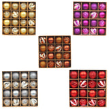 Christmas decoration hanging ball 6cm painted Christmas ball Christmas tree pendant set electroplated ball gift box