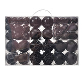 3/4/6cm 100pcs Christmas ball gift box set with electroplated hollow plastic balls for Christmas decoration