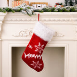 Christmas decoration supplies, high-end red plush Christmas socks, gift socks for children, candy bags