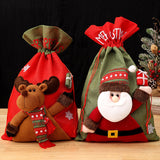 Christmas gift bag, Santa Claus backpack, children's gift bag, jewelry bag