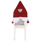 Christmas Decorations Love Forest Elderly Chair Cover Creative Faceless Doll Chair Cover Non woven Chair Cover