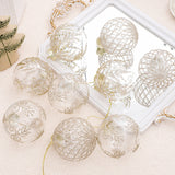 Christmas decorations 8cm/9PCS transparent PET painted Christmas ball gift box set Christmas tree pendant