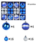 Christmas Day decorations, window display ornaments, hanging ball sets, electroplated balls, painted balls, Christmas ball gift boxes