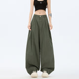 Women's Pants Workwear Trousers for Women Loose High Waist Yamamoto Wide Leg Scissors Pants