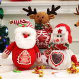 Apple bag Christmas decoration gift bag Cartoon printed tote bag Christmas Eve candy packaging