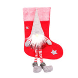 Christmas Decorations with Legs Plush Faceless Santa Claus Christmas Socks Christmas Pendant