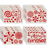 Christmas meal mat linen candy letter printed table mat living room dining table decoration insulation mat