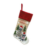 Christmas Socks Decorations Pet Christmas Fireplace Christmas Tree Pendant Gift Bag Socks