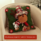 Christmas Decoration Supplies Cartoon Elderly Pillow Cover Top Hat Doll Home Party Atmosphere Decoration