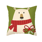 Cartoon Christmas Pillow Cover Home Office Sofa Cushion Pillowcase Home Furnishings