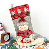 Christmas Socks Gift Bag Large 3D Christmas Socks Candy Bag Christmas Day Decoration Scene Decoration Gift Bag