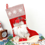 Christmas Socks Gift Bag Large 3D Christmas Socks Candy Bag Christmas Day Decoration Scene Decoration Gift Bag