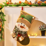New Christmas Socks, Santa Claus, Snowman, Christmas Socks, Gift Bag Decoration, Christmas Tree Pendant, Children's Candy Bag