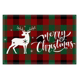 Santa Claus letter printed table mat Christmas restaurant white linen table mat living room dining table