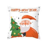 Cartoon Christmas Pillow Cover Home Office Sofa Cushion Pillowcase Home Furnishings