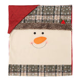 Christmas Chair Cover Christmas Home Decoration Cartoon Old Man with Hat Snowflake Chair Cover