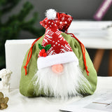 Christmas Faceless Doll Tote Bag Creative Christmas Apple Bag Candy Bag Christmas Gift Bundle Pocket
