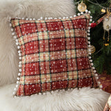 Nordic ins Christmas pillowcase plaid cushion cover living room sofa decorative pillowcase